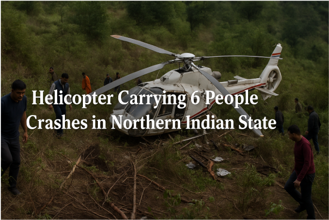 Helicóptero con 6 Personas se Estrella en el Estado del Norte de la India – Tragedia en los Cielos de Uttarakhand